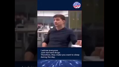 WEF PUPPET, ZELENSKY : "I LOVE COCAINE IT GIVES ME ENERGY ALL DAY"