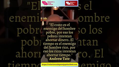 27. El costo es el enemigo del hombre pobre, por eso #andrewtate #seducción #seducciónemocional