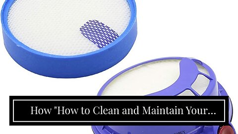How "How to Clean and Maintain Your Dyson Animal Filter" can Save You Time, Stress, and Money.