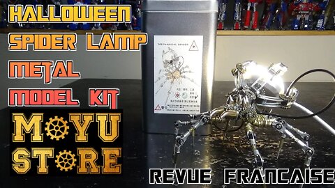 [Francais] Revue Video de Moyustore - Halloween Spider Lamp Metal Model Kits Steampunk Sculpture DIY