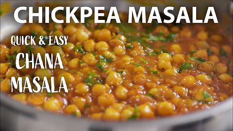 Easy CHICKPEA MASALA Recipe | Vegetarian and Vegan Meals Idea | Chickpea Recipes