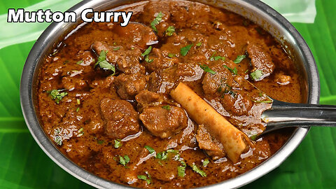 EASY COOKER MUTTON CURRY | SUNDAY SPECIAL MUTTON CURRY | MUTTON GRAVY