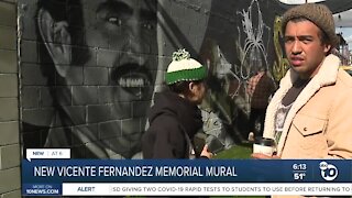 San Diego artists honor Mexican singer Vicente Fernández with mural
