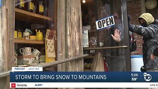 Storm to bring snow to mountains