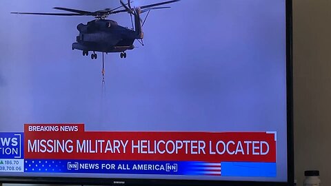 Missing Military Helicopter Located