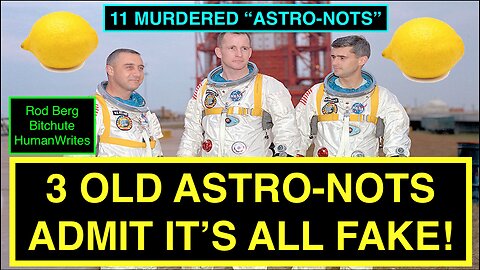3 Astro-Nots walk into a bar...& admit NASA, the Moon Landings, Space, & Ball Earth are all FAKE!