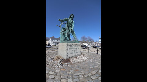 Fishermans Memorial in Gloucester Massachusetts