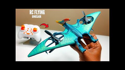 RC Pterosaur Flying Dinosaur Bird Drone Unboxing & testing - Chatpat toy tv