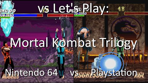 vs Let's Play: Mortal Kombat Trilogy - Nintendo 64 vs Playstation by Midway / Williams Entertainment