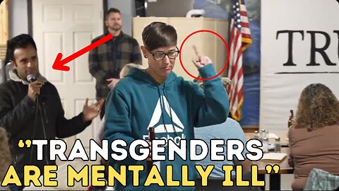 Liberal Lesbian Flips off Vivek Ramaswamy after he sets the record straight on the LGBTQ agenda