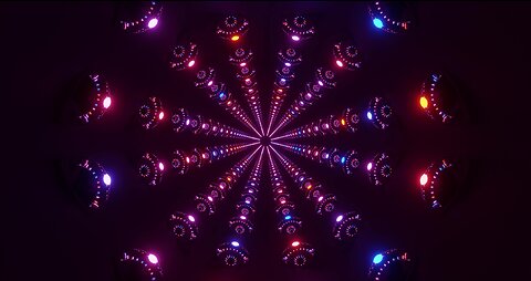 👍 neon glass spheres tunnel [screensaver vj loop 4k free]