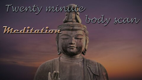 20 min mindfly body scan guided meditation, a full body scan technics for positive body healing.