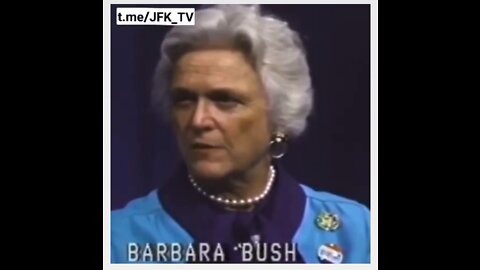 Barbara Bush was really a man 1980 Now we can see it