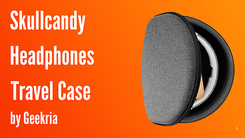 Skullcandy Over-Ear Headphones Travel Case, Hard Shell Headset Carrying Case | Geekria