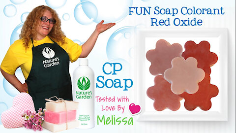 Soap Testing Red Oxide Soap Colorant- Natures Garden