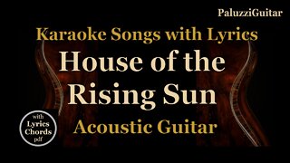 House of the Rising Sun Acoustic Guitar [Karaoke Songs with Lyrics]