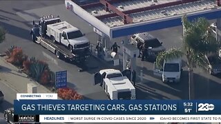 Gas thieves targeting cars, gas stations