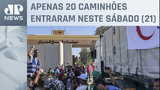 Ajuda humanitária cruza fronteira de Rafah