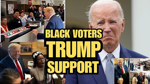 BLACK VOTERS LOVE TRUMP! Trump is gaining strong support among black men & young voters