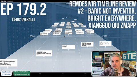 Ep 179.2: Remdesivir timeline Review #2 - Baric not inventor, Bright Everywhere, XIANGGUO QIU ZMAPP
