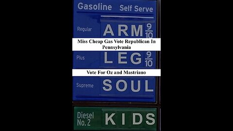 Miss Cheap Gas Vote Republican In Pennsylvania (Oz and Mastriano)