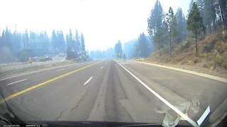 Insane WILDFIRE @ Lake Tahoe August 31st 2021