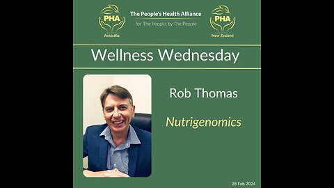 Rob Thomas Nutrigenomics - Wellness Wednesday Zoom