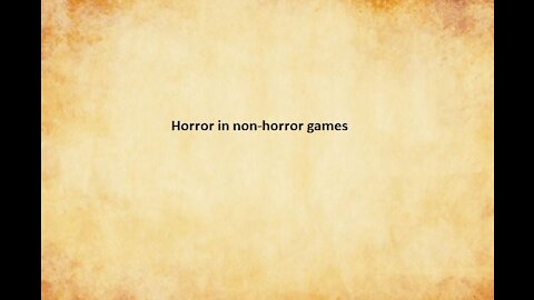 Dev Notes: Horror in non-horror games