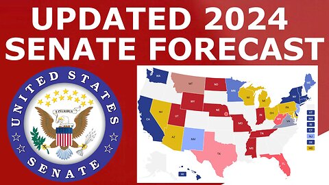 Updated 2024 Senate Map Prediction (June 13, 2024)