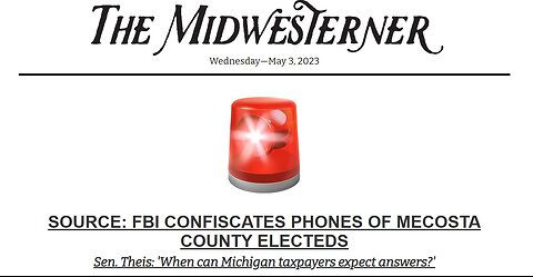 FBI Investigating Michigan Elected Officials in Connection with The CCP Battery Plant?!