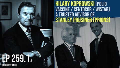 Hilary Koprowski (polio vaccine / Centocor / Wistar) a trusted advisor of Stanley Prusiner (prions)