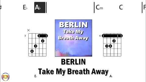 BERLIN Take My Breath Away 1986 TOP GUN FCN GUITAR CHORDS & LYRICS