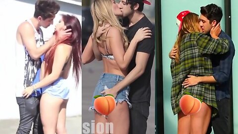 Hot Kissing Prank Gone Horny | Public Kissing Prank