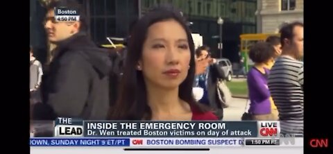 Crisis actor Liana Wen during the Boston bombing is now part of the CDC pushing for mandatory vax