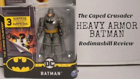 Spin Master HEAVY ARMOR BATMAN Caped Crusader with 3 Mystery Accessories Figure - Rodimusbill Review