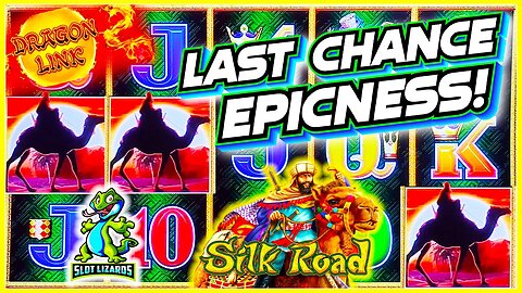 EPIC LAST CHANCE BETTER THAN JACKPOT WIN! Dragon Link Silk Road Slot COMEBACK CITY!