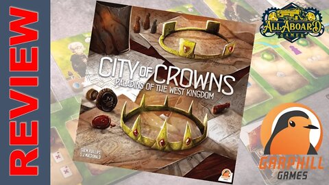 City of Crowns Expansion for Paladins of the West Kingdom (Garphill Games) Review!