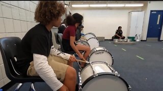 Tampa officer keeps students safe and teaches them drums