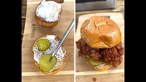 Hot honey chicken sandwich