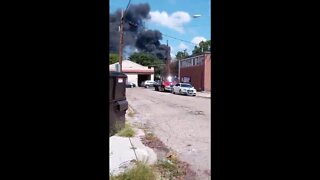 RAW VIDEO: Heavy smoke after fire breaks out at Lockland junkyard