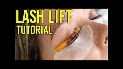 Small Rod Lash Lift step by step tutorial (Dramatic Lift)