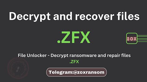File Decryptor Pro - Decrypt Ransomware and repair files .ZFX