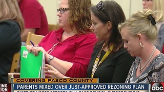 Parents mixed over just approved rezoning plan