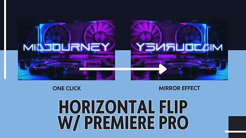Adobe Premiere Pro - How To Creating A Mirror Reflection (Horizontal Flip) - Detailed Tutorial