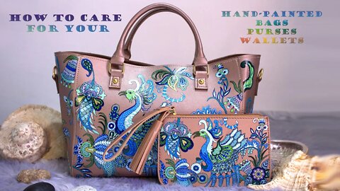 How to Care for your Hand-painted Leather Bag, Purse or Wallet
