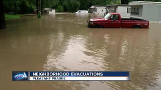 Pleasant Prairie mobile home park evacuated due to flooding