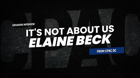 It's Not About Us with Elaine Beck