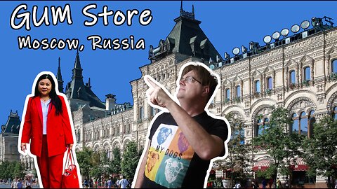 GUM Store Walking Tour in Moscow, Russia