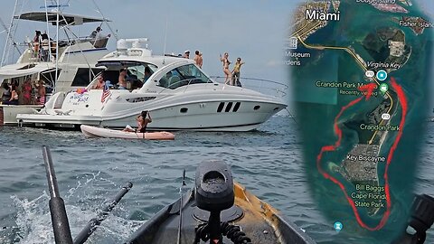 ONLY IN MIAMI! I fished the ENTIRE KEY Biscayne! Chitshow, Fish and Party HAPPENED!