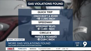 Gas violations put gas pumps out of service in Southern Arizona